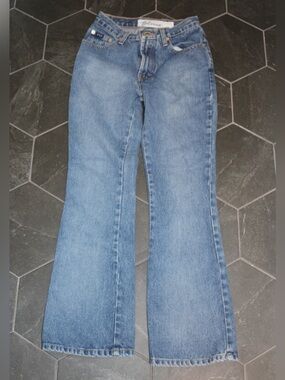 Express Blues Vintage Flare Jeans | Size 1/2S | 100% Cotton Y2K
